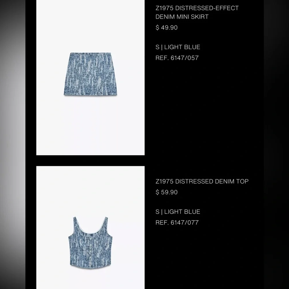 Zara Denim Blue Skirt - Picture 5 of 5